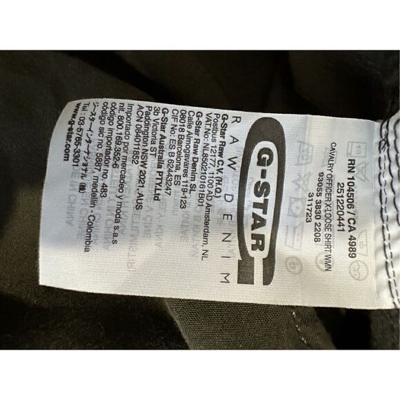 G-Star Raw women’s olive green long sleeve pullover shirt size Large #25-0668 - Picture 6 of 7